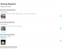 Tablet Screenshot of miningmayhem.com